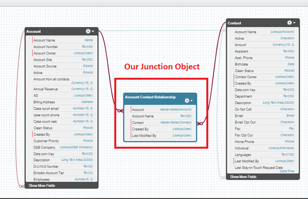 Junction Object schema