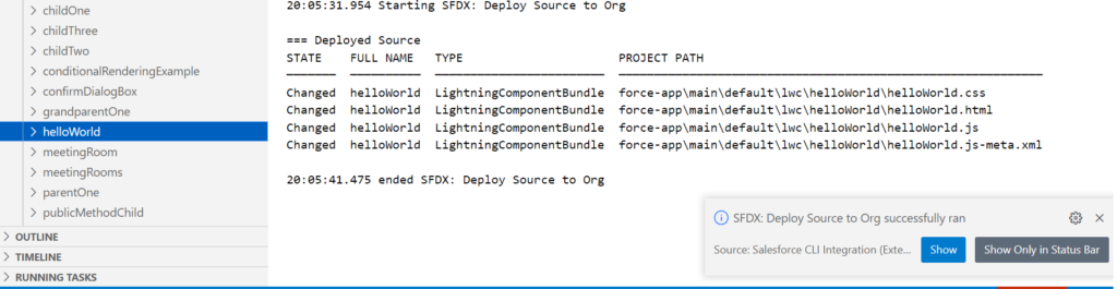 Chapter 4: First Hello World Project using LWC - sfdc4u